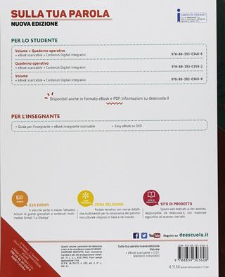 Sulla tua parola. Vol. unico. - Claudio Cassinotti, Gianmario Marinoni, Guido Bozzi - Libro Marietti Scuola 2018 | Libraccio.it