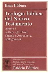 Teologia biblica del Nuovo Testamento. Vol. 3: Lettera agli ebrei, vangeli e Apocalisse. Epilegomeni.