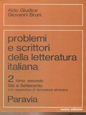 Problemi e scrittori della letteratura italiana (2/2)