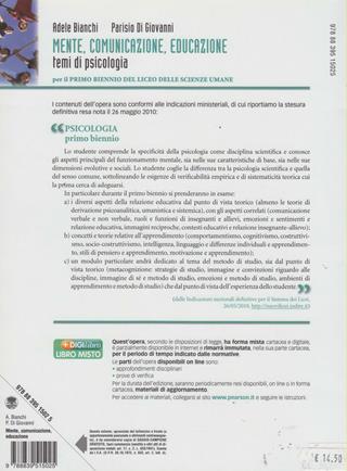 Mente, comunicazione, educazione. Temi di psicologia. Per il Licei e gli Ist. magistrali. - Adele Bianchi, Parisio Di Giovanni - Libro Paravia 2010 | Libraccio.it
