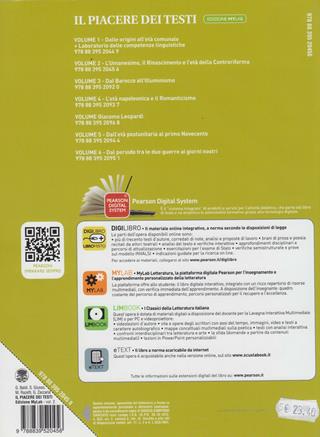 Piacere dei testi. Con MyLabLetteratura. Per le Scuole superiori. Vol. 2: L'umanesimo, il Rinascimento e l'età della controriforma - Baldi, Giusso, Razetti - Libro Paravia 2012 | Libraccio.it