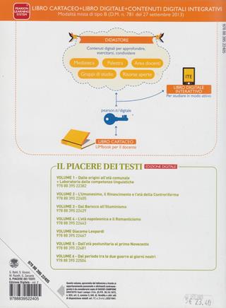 Piacere dei testi. Con e-book. Con espansione online. Vol. 2 - Baldi, Giusso, Razetti - Libro Paravia 2014 | Libraccio.it