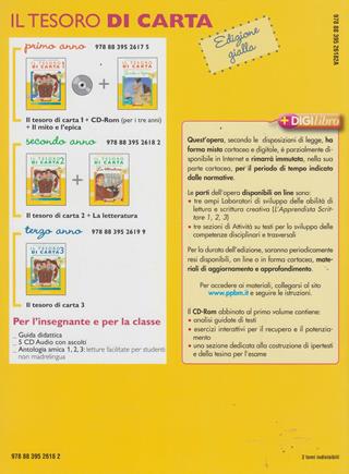 Il tesoro di carta. Antologia. Con Letteratura. Ediz. gialla. Per la Scuola media. Vol. 2 - Ermanno Bertolucci, Costanza Floris - Libro Paravia 2009 | Libraccio.it
