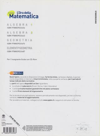 Il nuovo l'ora della matematica. Algebra. Con espansione online. Vol. 2 - E. Cassina, M. Bondonno - Libro Paravia 2009 | Libraccio.it