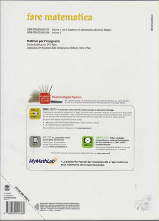 Fare matematica. Materiali per il docente. Con mymathlab-Prove INVALSI-Materiali per il docente. Vol. 2 - E. Cassina, M. Bondonno - Libro Paravia 2011 | Libraccio.it