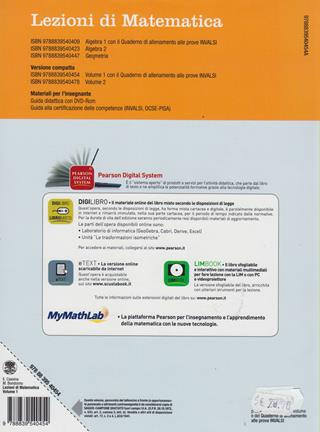 Lezioni di matematica. Con mymathlab-Prove INVALSI. Per il biennio degli Ist. tecnici. Vol. 1 - E. Cassina, M. Bondonno - Libro Paravia 2011 | Libraccio.it