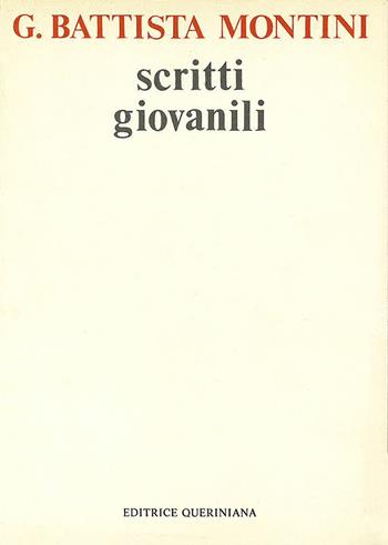 Scritti giovanili - Paolo VI - Libro Queriniana 1979 | Libraccio.it