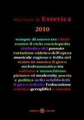 Materiali di estetica (2010). Vol. 1