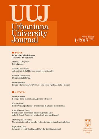 Urbaniana University Journal. Euntes Docete (2018). Ediz. integrale. Vol. 1: In ascolto della Riforma. Tracce di un cammino  - Libro Urbaniana University Press 2018, Euntes docete | Libraccio.it