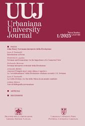 Urbaniana University Journal (2025). Vol. 1: John Henry Newman interprete della rivelazione