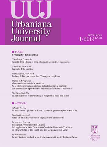 Urbaniana University Journal. Euntes Docete (2019). Vol. 1: Vangelo della santità, Il.  - Libro Urbaniana University Press 2019, Riviste | Libraccio.it