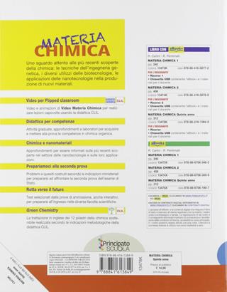 Materia chimica. Biochimica. Con e-book. Con espansione online - Riccardo Carlini, Raffaele Pentimalli - Libro Principato 2019 | Libraccio.it