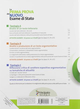 La prima prova del nuovo esame di Stato - Maria Zioni, Valeria Rossetti - Libro Principato 2019 | Libraccio.it