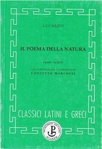 Il poema della natura - Tito Lucrezio Caro - Libro Principato 1969 | Libraccio.it