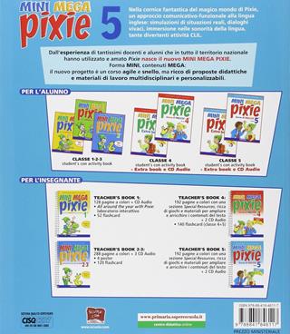 Mini mega pixie. Student's book-Activity book. Per la 5ª classe elementare. Con CD Audio. Con espansione online - Jacqueline Madden, Luigina Prono, Giovanni Rolandi - Libro De Agostini 2008 | Libraccio.it