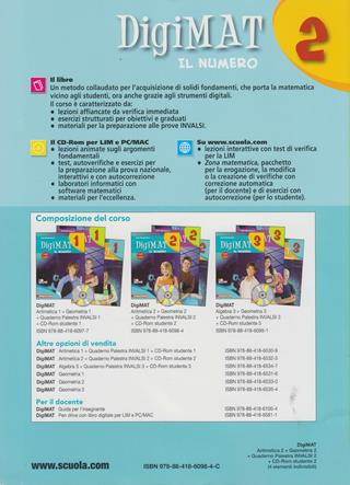 Digimat. Per la Scuola media. Con CD-ROM. Vol. 2: Aritmetica. Geometria. INVALSI - Anna Montemurro - Libro De Agostini 2011 | Libraccio.it