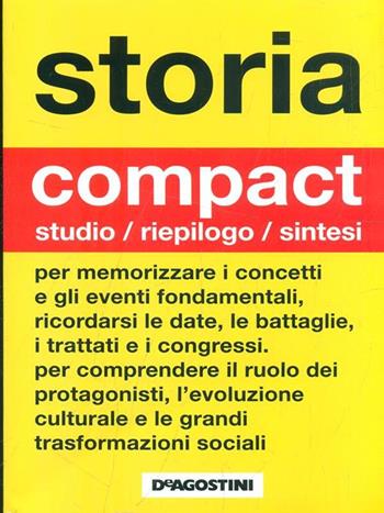 Compact storia  - Libro De Agostini 2010 | Libraccio.it