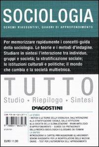 Tutto sociologia - Lucia De Martis - Libro De Agostini 2010, Tutto | Libraccio.it