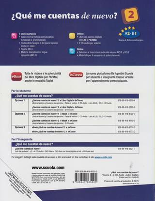 Quème cuentas de nuevo? Libro del alumno-Cuaderno de ejercicios. Per le Scuole superiori. Con 2 CD Audio. Vol. 2 - Mercedes Santos, Catalina Ramos, Maria José Santos - Libro De Agostini 2011 | Libraccio.it