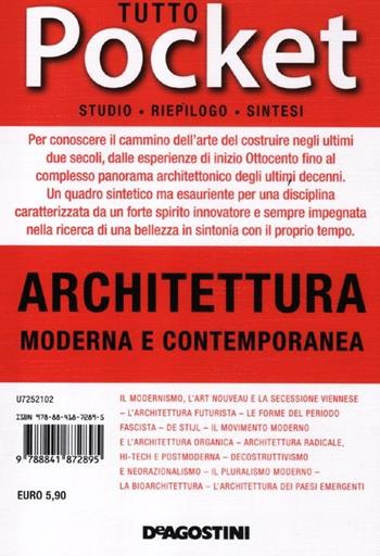 Tutto architettura moderna e contemporanea  - Libro De Agostini 2012, Tutto pocket | Libraccio.it
