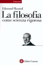 La filosofia come scienza rigorosa