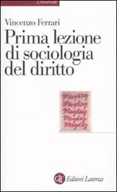 Prima lezione di sociologia del diritto