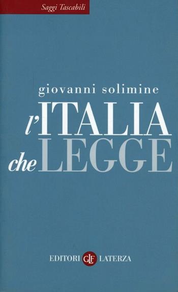 L' Italia che legge - Giovanni Solimine - Libro Laterza 2010, Saggi tascabili Laterza | Libraccio.it