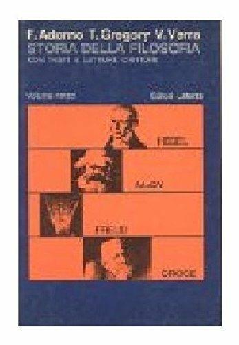 Storia della filosofia. Vol. 3 - Francesco Adorno, Tullio Gregory, Valerio Verra - Libro Laterza Edizioni Scolastiche 1994 | Libraccio.it