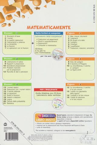 Matematicamente figure. Per la Scuola media. Vol. 3 - Manuela Zarattini, Luisiana Aicardi - Libro Edizioni Scolastiche Bruno Mondadori 2008 | Libraccio.it