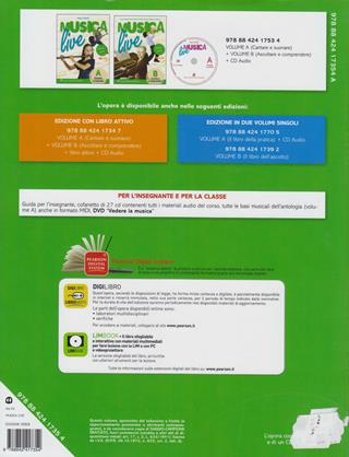 Musica live. Vol. A-B. Ediz. verde. Per la Scuola media. Con CD Audio. - Vasco Vacchi, Simona Erotoli, Paola Pasini - Libro Edizioni Scolastiche Bruno Mondadori 2009 | Libraccio.it