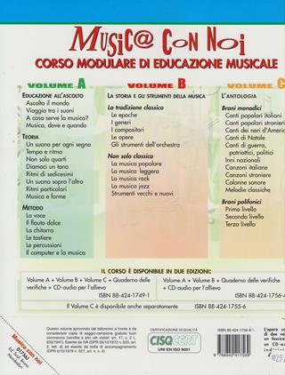 Musica con noi. Modulo A-B-C. Con quaderno. Con CD Audio - Alberto Cristofori, Simona Erotoli, Moletta - Libro Edizioni Scolastiche Bruno Mondadori 2002 | Libraccio.it