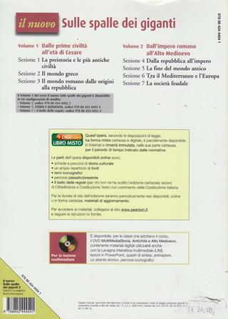Il nuovo sulle spalle dei giganti. Per le Scuole superiori. Vol. 2: Dall'impero romano all'alto Medioevo - Maurizio Bettini, Mario Lentano, Donatella Puliga - Libro Edizioni Scolastiche Bruno Mondadori 2010 | Libraccio.it