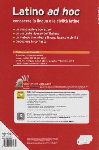 Latino ad hoc. Con espansione online. Vol. 1: Lingua e civiltà - Angelo Diotti - Libro Edizioni Scolastiche Bruno Mondadori 2011 | Libraccio.it