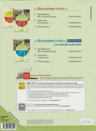 La discussione storica. Con guida allo studio. Con espansione online. Vol. 1: Dal Medioevo alla crisi del Seicento - Alberto De Bernardi, Scipione Guarracino - Libro Edizioni Scolastiche Bruno Mondadori 2009 | Libraccio.it