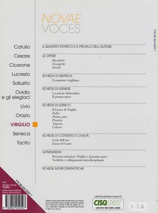 Novae voces. Virgilio. - Massimo Gori, Martino Menghi - Libro Edizioni Scolastiche Bruno Mondadori 2007 | Libraccio.it