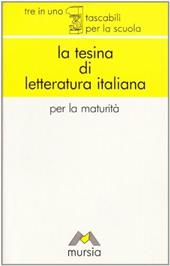 La tesina di letteratura italiana.