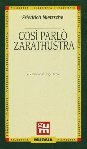 Così parlò Zarathustra - Friedrich Nietzsche - Libro Mursia 1989, Grande Universale Mursia | Libraccio.it