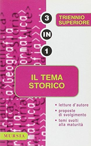 Il tema storico. Per le Scuole superiori - Cappellini - Libro Mursia 1999 | Libraccio.it