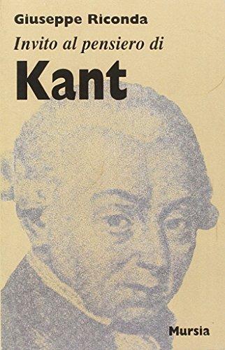 Invito al pensiero di Immanuel Kant - Giuseppe Riconda - Libro Mursia 2001, Invito al pensiero | Libraccio.it