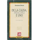 De la causa, principio et uno. Per le Scuole superiori