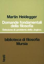 Domande fondamentali della filosofia. Selezione di «problemi» della «logica»