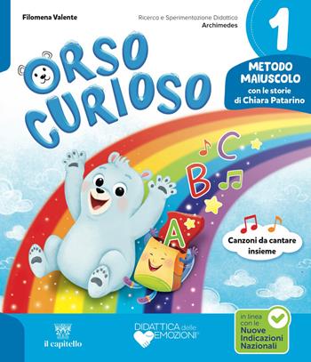 Orso curioso. Con Metodo Maiuscolo, Quaderno dell'Accoglienza, Quaderno di Scrittura, Letture e Grammatica, Matematica e Informatica con Eserciziario, Discipline ed Educazione civica, Raccontami La Storia Classi 1 e 2. Per la Scuola elementare. Vol. 1 - Filomena Valente, Chiara Patarino - Libro Il Capitello 2026 | Libraccio.it