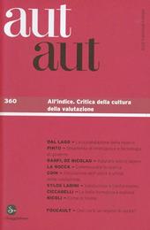 Aut aut. Vol. 360