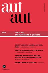 Aut aut. Vol. 408: Senza noi