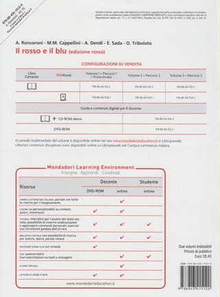 Il rosso e il blu. Con Temi. Ediz. rossa. Con espansione online. Vol. 2 - A. Roncoroni, Milva Maria Cappellini, A. Dendi - Libro Carlo Signorelli Editore 2012 | Libraccio.it