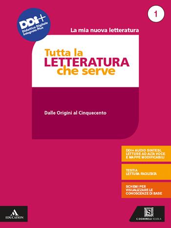 La mia nuova letteratura. Tutta la letteratura che serve. Mappe, schemi, sintesi e testi a lettura facilitata. Con e-book. Con espansione online. Vol. 1  - Libro Carlo Signorelli Editore 2021 | Libraccio.it