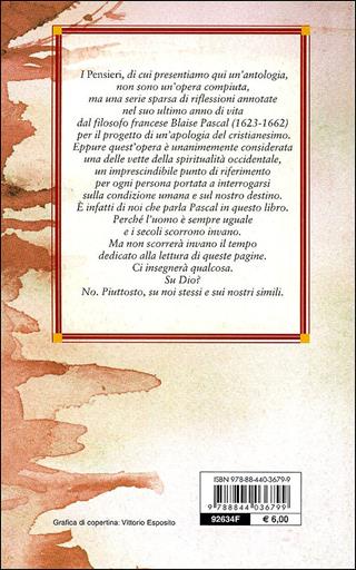 Pensieri - Blaise Pascal - Libro Demetra 2009, Nuovi acquarelli | Libraccio.it