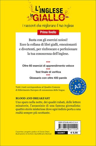 Blood and breakfast. I racconti che migliorano il tuo inglese! Livello 1 - Andrew Ridley, Alison Romer - Libro Demetra 2015, L' inglese in giallo | Libraccio.it