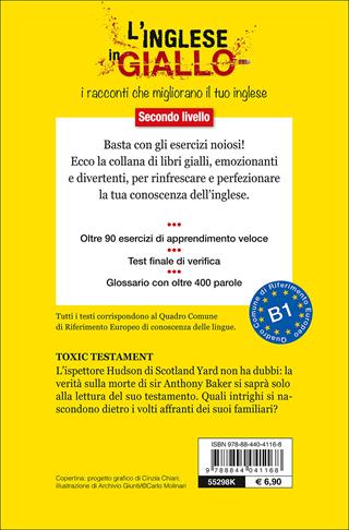 Toxic testament. I racconti che migliorano il tuo inglese! Livello 2 - Tracy Bowens - Libro Demetra 2012, L' inglese in giallo | Libraccio.it