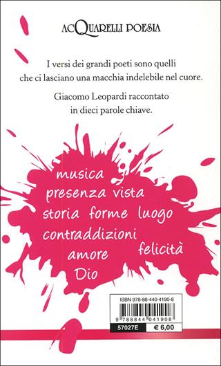 L' infinito e altri canti. Con il racconto di Stefano Dal Bianco - Giacomo Leopardi, Stefano Dal Bianco - Libro Demetra 2012, Acquarelli poesia | Libraccio.it